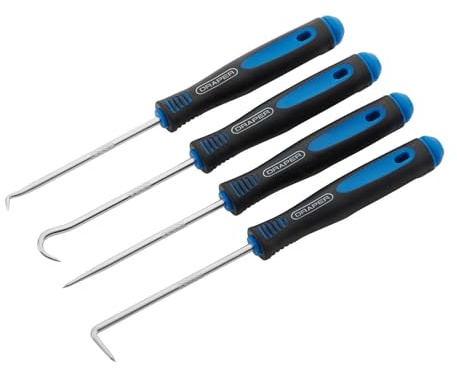 Draper 09042 Mini Hook and Pick Set, 165mm (4 Piece), Blue