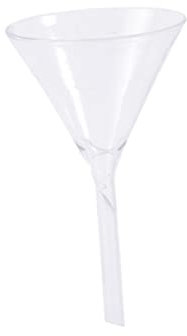 Zerodeko Imbuto Da Laboratorio Triangolare in Vetro Trasparente 40mm, Imbuto Per Prodotti Chimici e Bevande, Strumento Di Vetreria Per Analisi e Riempimento Preciso Di Piccole Bottiglie