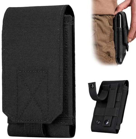 IBXWMNG Universal Tactical Molle Holster fürs Handy, Army Mobile Phone Gürteltasche EDC Security Pack, Taillentasche passend für iPhone 13/14 /PRO X/XS/Max/XR /7/8/ 6s Plus/Samsung/Galaxy S10