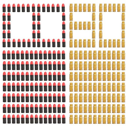 180 Stück Schaumstoff Munition,Munition für Pistole,Kugel Munition,Signalmunition,Munition für Pistole,Pfeile Dart Bullets
