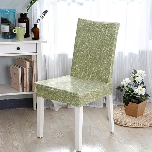 Stuhlhussen Grün Stuhlüberzug Weich Spandex Stuhlhussen Schwingstühle Stuhlbezug Waschbar Stuhl überzug Abnehmbare Stuhlbezüge mit Gummiband Hussen für Stühle Stuhlhussen 2er Set