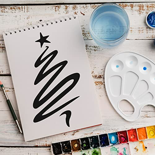 Schablone Weihnachten Tannenbaum v3 Design Stencil DIY Airbrush Muster Wandgestaltung Sprühschablone 15 x 21 cm