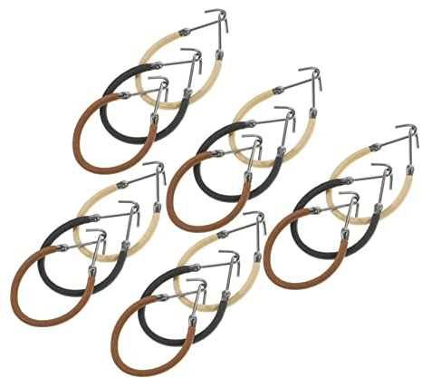 SAFIGLE 15piezas Gancho Pelo y Cuerda Elástica Ganchos Para Sujetar Coletas Lazos Elásticos Cabello Para Peinar El Cabello De Niñas y Mujeres