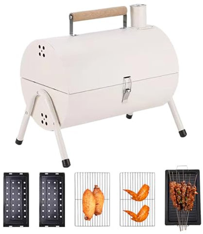 Barbacoa Portátil De Barril Para Acampar, Parrilla Pequeña Y Multiusos Para Exteriores, Patio, Casa, Balcón, Camping, Patio Y Picnic