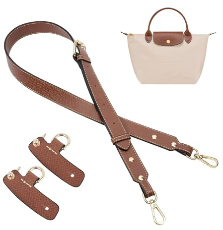 Gastinsave handväskeremmar ersättning, läder handväska crossbody axelrem justerbar för Longchomp väska kvinnor