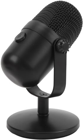 YDuupxe USB-kondensatormikrofon, RGB Gaming Mic med Brusreducering för PC Podcast Streaming, Kompatibel med Windows och Mac