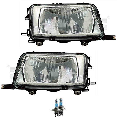 EISENFELS Bundle Set 70802369 Scheinwerfer rechts & links + Leuchtmittel H4 NIGHT BREAKER kompatibel mit 80 8C B4