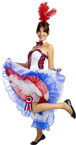 Funidelia | Moulin Rouge Kostüm für Damen Größe M 20er Jahre, Kabarett, Charleston, Jahrzehnte - Farben: Bunt, Zubehör für Kostüm - Lustige Kostüme für deine Partys