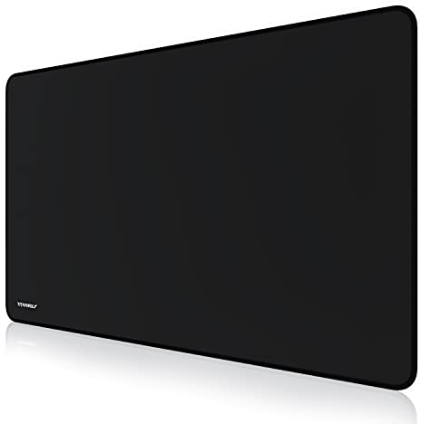 TITANWOLF - Übergröße Mauspad Gaming 1000x600mm - XXXL Mousepad groß mit Motiv - Tischunterlage Large Size - verbessert Präzision und Geschwindigkeit - XXL - schwarz
