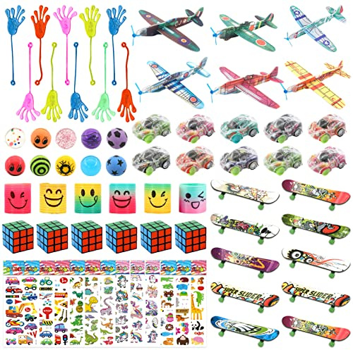 Shinybox Cadeau Anniversaire Enfants, 70 Pièce Jouets de Fête, Petits Jouets pour Enfants, Cadeau d'anniversaire pour Assortiment Jouets Anniversaire Pinata Anniversaire Fille et Garcon