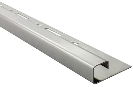 Quadrat Edelstahlschiene Profil Fliesenschiene Edelstahl V2A L300cm 10mm glänzend