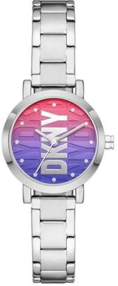 DKNY Damenuhr Soho 3-Zeiger-Werk Edelstahl, NY6659