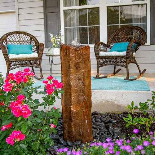 Aquascape Faux Basalt Column Fountain, 36 inch, 78364, Brown