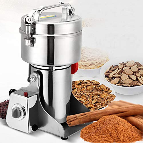 NOALED Molinillo eléctrico de Granos, Molinillo doméstico multifunción de 800 g para Especias, Sal, Pimienta, Molinillo Comercial de Hierbas, máquina trituradora de café para Molinillo de Alimentos