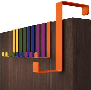 Menz Over Door Hanger – 10 pcs. Multicoloured - Coat Hooks 3.6 cm (1.4) + 4.6 cm (1.8) - Over Door Hook for Hanging Clothes, Coat Rack