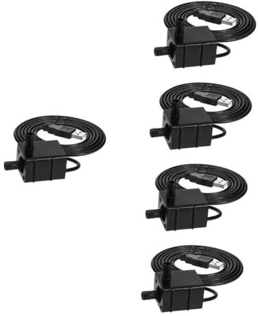 INOOMP 5pezzi Mini Pompa Per Per Pompa Usb Ultra Silenziosa Per Acquari e Fontane Facile Installare e Resistente Multi- Per Filtraggio e Ossigenazione