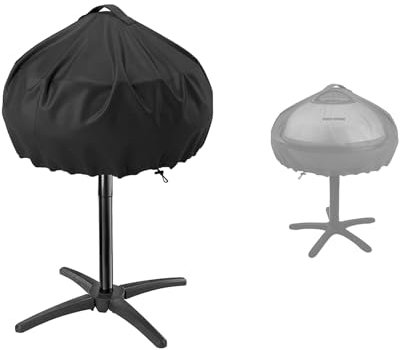 Grill Cover for George Foreman, Electric BBQ waterproof Grill Cover, Round Barbecue Cover, Small Round Grill Cover, Serving Indoor and Outdoor, Fit for 22460 and 22460-56 BBQ - 50x46cm