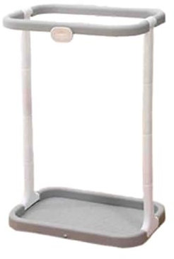 JUSHZ Support Sac Poubelle sur Pied Porte Sac Poubelle Porte-Sacs Poubelle De Porte Camping Exterieur Pliable Camping en Plein Air Portable Cadre De Support Hauteur Réglable (38X26X54cm,Gray)