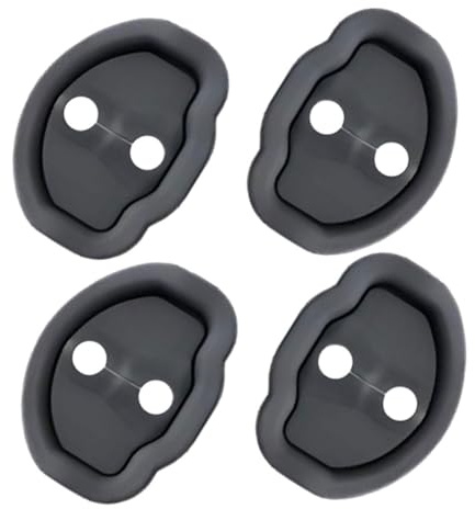 CHILDWEET 4pcs Car Silicone Door Latch Cushion Protective Cover Lock Protective Cover for Car Door Compatible Model y Lock Protection Pad