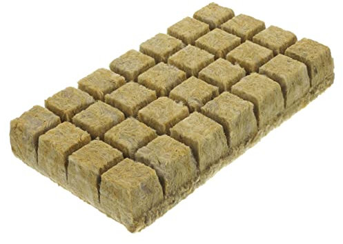 HANABASS Tappo in Lana di Roccia 36x36x40 MM per Semina Senza Suolo