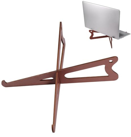 FREEBLOSS Laptopständer Aus Holz Abnehmbarer Computerständer Für Den Schreibtisch Vertikaler Laptophalter Computerständer Schreibtischzubehör Aus Holz