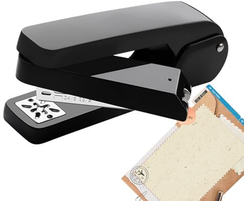 Book Stapler – Rotating Paper Fastener, Large Capacity Stapling Tool | Student Paper Binder, Office Equipment Solution with Use in School Projects and Multi-Angle Stapling Situations for Home or Work