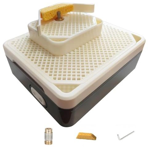 Smerigliatrice da banco per vetro colorato, utensili per smerigliare occhiali da 4200 giri/min, con punta da smerigliatrice da 5/8 e deflettore, per vetro colorato, ceramica e artigianato