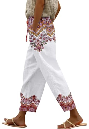 Pantaloni Donna Palazzo Fashion Sportivi Curvy Pantalone Donna Montagna Larghi Elegante Casual Pants