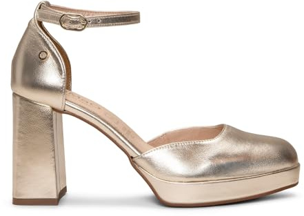 miMaO. Zapatos de Fiesta con Pulsera de tacón Alto y Ancho con Plataforma. Hecho en España