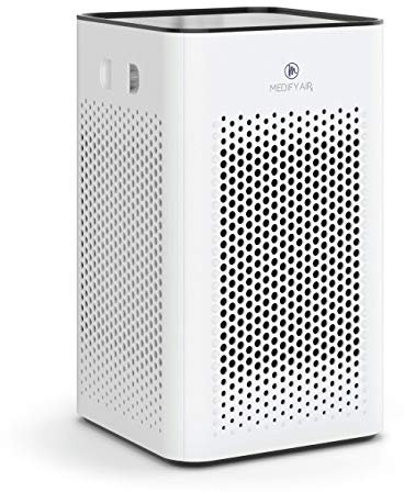 Medify MA-25 Air Purifier with H13 HEPA filter - a higher grade of HEPA for 500 Sq. Ft. Air Purifier | Dual Air Intake | Two '3-in-1' Filters | 99.9% removal in a Modern Design - White