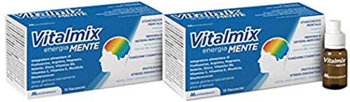 2 Confezioni di Integratore Alimentare Per La Memoria e Concentrazione Vitalmix mente 12 Flaconcini