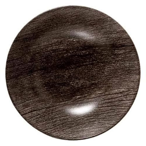 Secret de Gourmet - Lot de 6 Assiettes Creuses Vie Sauvage 20cm Noir
