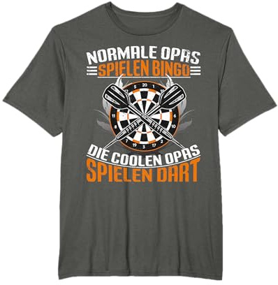 Darts Dartspielen Dart Coole Opas Spielen Dart T-Shirt