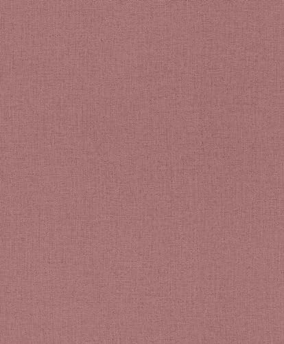 Rasch Tapeten 560169 - Unitapete aus Vlies in Bordeauxrot aus der Kollektion Barbara Home Collection III - 10,05 m x 0,53 m (LxB)