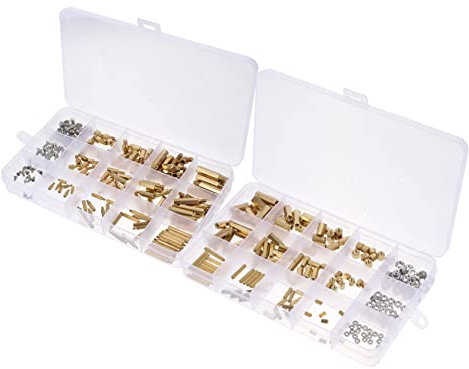 TEHAUX Edelstahlschrauben Set Mit Muttern Abstandshalter Für Motherboards Und Leiterplatten Edelstahlschrauben Und Schraubensatz Für Elektronikarbeiten Pro Set
