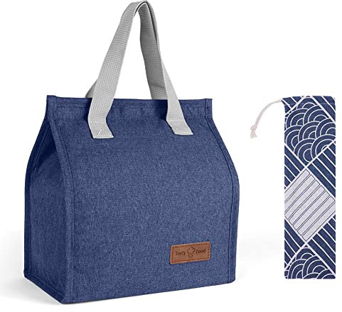 Vicloon Bolsa del Almuerzo con Aislamiento Térmico para Comida, Porta Alimentos Impermeable, Organizador para Trabajo,Clase,Viajes,Salidas