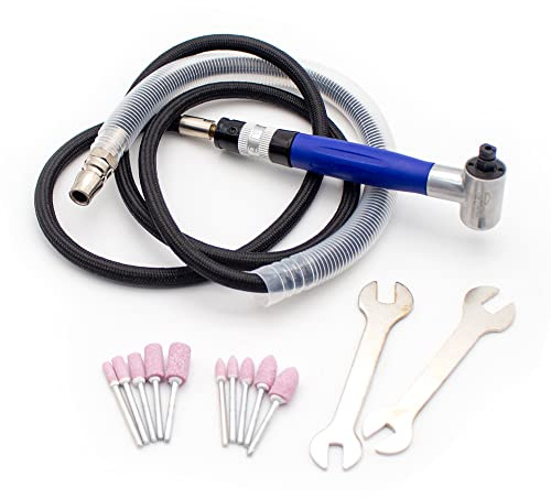 LeTkingok Meuleuse Pneumatique Micro Pneumatique à 90 degrés, 25000tr/min
