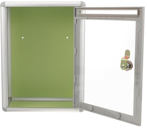 Alipis Transparent Letter Box Wall Mounted Suggestion Box with Lock Acrylic Complaint Case for Office Home Clear Mailbox for Forms Letters Feedback 11.22 X 8.46 X 4.02 in