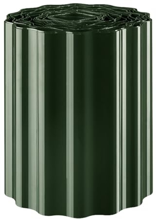 EXCOLO Rasenkante 9m x 30cm grün – Beeteinfassung, Raseneinfassung, Rasenbegrenzung, Beetumrandung, Gartenbegrenzung, wetterfeste PET-Folie, Wellenform, Made in Germany, Krötenzaun