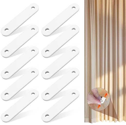 10 Piezas Contrapeso Cortina 40g Pesos para Cortinas Pesas para Cortinas Contrapesos para Cortinas Plomos para Cortinas Tiras Plomo de Blanco para Hogar Oficina Hotel Cortinas Mantel Accesorios
