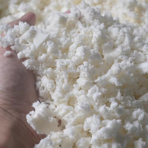 Premium skum med hög densitet strimlad minnesskum fyllning, bönpåse fyllning strimlad minnesskum fyllning för bönpåse hundbädd konst hantverk (6 kg)