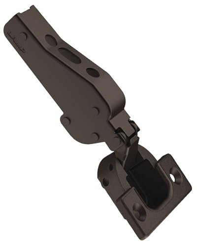 Gedotec Türscharnier für breite Holztüren bis 40 kg - Topfband | 1 Stück Schwerlast-Scharnier J95 - Mittelanschlag | schwarz - mit Schließautomatik | Topfbohrung: 40 mm | Scharniere zum Schrauben