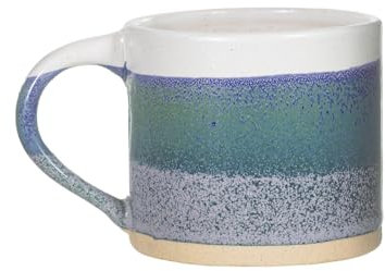 Sass & Belle Blue Marlowe Mug – 260ml Stoneware Coffee Mug, Hand-Glazed Blue Ceramic, Microwave & Dishwasher Safe, Stylish Tea or Coffee Cup for Home, Office, or Gift