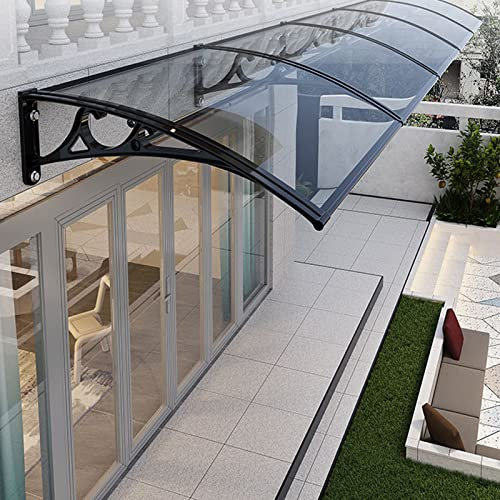 Türvordach Außentürvordächer Verandavordach Wetterbeständiges Haustürvordach Außenmarkise,Transparenter Türfenster-Markisenschutz,wasserdichte Terrassenveranda-Markise,Außenfenster-Regenschu
