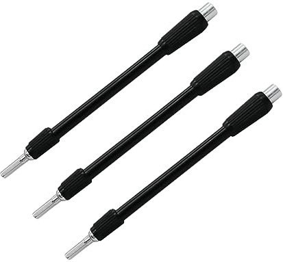 Housoutil 3pcs Flexible Extension Plastic Shaft Screw Drill Tool Bit Holder Connection Adapter for Long Reach Screwdriver Compatible Drill Socket Adaptor Flexible Shaft Extension Bits