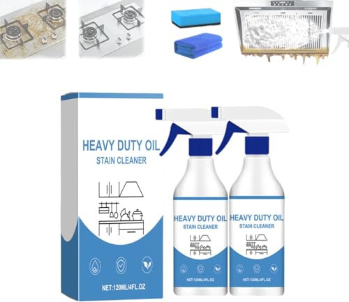 Limpiador Desengrasante Multiusos para Cocina en Aerosol, Limpiador Multiusos para Ollas, Encimeras y Hornos (2PCS)