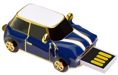 Retro Car Memory Stick - USB Flash Drive, Portable Data Storage, 4GB File Saver | Compact Novelty Design Body, Lightweight Plug Interface, Durablle Build with Fast Transfer for TV Game Camera Laptop