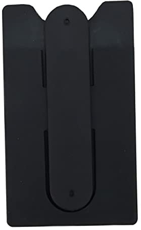 NUOBESTY Adesivo per Smartphone con Portacarte Design e per Viaggio e Resistente Colore Nero