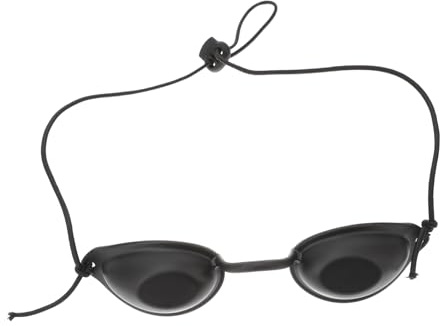 CALLARON Cache-œil Ipl Protection Oculaire Pour Luminothérapie, Lunettes De Sécurité Plastique Noir, Anti-lumière Pulsée Intense, Usage Cosmétique Et Led, Soins Esthétiques Visage Et Yeux