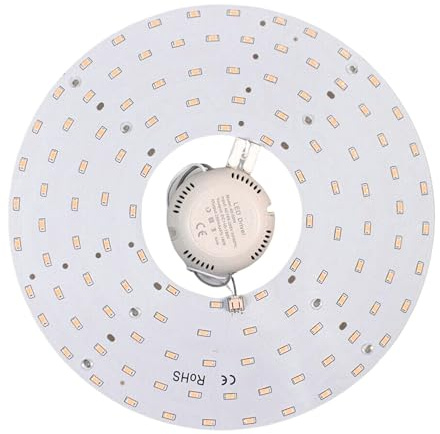 YASTA Circolina LED 56W Luce Calda SMD 5730 Kit Modulo Ricambio Magnetico Diametro Ø 27cm Circolare Sostituzione Neon Plafoniera Ultra Slim Forma Corona